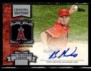 2013 Topps Chasing History Autographs #NM Nick Maronde S2