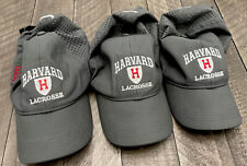 3 Nike Golf Harvard University Lacrosse Adjustable Strap Hats Gray Ivy League