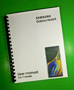 Manuel du propriétaire pour Samsung Galaxy Note9 pour téléphone T-Mobile 188 pages avec crique transparente - Photo 1 sur 1