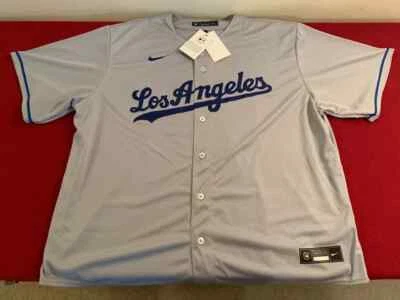 Nike Dodgers Bellinger #35 Light Grey Blue Jersey Lightweight Size 2XL NEW - Image 1 of 4