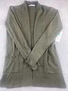 Cardigan donna Stitch Fix rosa quadrifoglio manica lunga verde oliva taglia XS - Foto 1 di 8