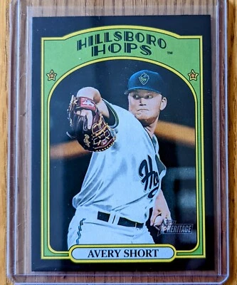 2021 Heritage Minor League Avery Short Black parralel /50! - Image 1 of 2