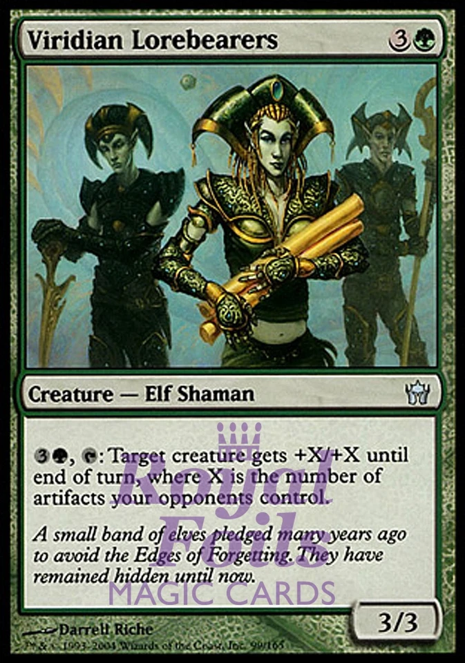 Viridian Lorebearers 2x FOIL 5DN MTG Fifth Dawn Uncommon MINT green - Image 1 of 1
