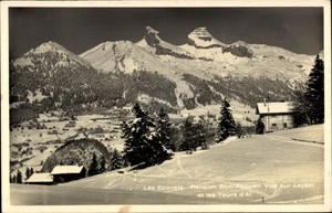 Ak Leysin Kanton Waadt, Les Ecovets, Pension Bon Accueil, Teilansicht - 4803524 - Picture 1 of 2