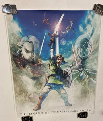 The Legend of Zelda: Skyward Sword 2011 Rare Paper 76558A Promo Poster 20x28in - Image 1 of 4