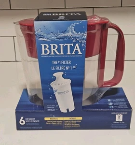 Brita Water Filtration System Pitcher Filtered Dispenser 6 Cup Capacity - Picture 1 of 4