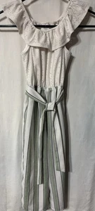 Girls Jumpsuit Off The Shoulder With Ruffle Cute For Summer Label Missing - Picture 1 of 5