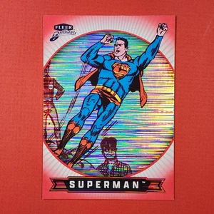 5-08-22 PWE . 2025 superman fleer brilliants #40 superman red heat vision /1938 - Picture 1 of 2