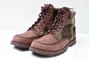 Botas UGG de cuero a cuadros con cordones sin usar, en caja, para hombre talla 9,5 cómodas para trabajar caminar marrones - Imagen 1 de 7