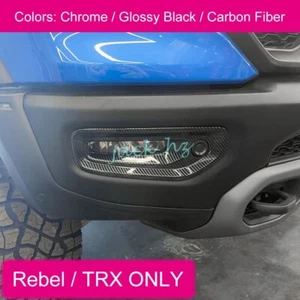 Cubierta de luz antiniebla delantera de fibra de carbono para Ram 1500 Rebel TRX 2019-2024 - Imagen 1 de 6
