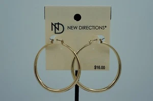 Pendientes de aro en tono dorado New Directions - Imagen 1 de 3