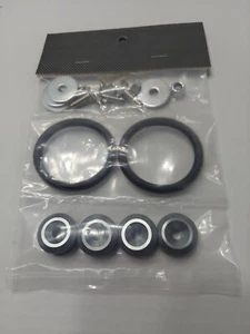 Aluminum Fastener Quick Release Car Bumper Fender Trunk Hatch Lid Kit Silver - Picture 1 of 2