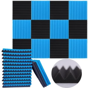 12~96 PACK 12"X12"X1" Acoustic Foam Panel Wedge Studio Soundproofing Wall Tiles - Picture 1 of 19