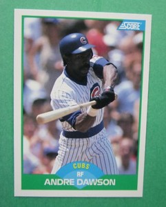1989 Score Andre Dawson (Chicago Cubs) #2 HOF NRMT/MT