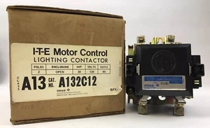 Contactor de iluminación de control de motor ITE A13 A132C12 30 amperios 120 V 60 HZ - Imagen 1 de 7