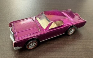Vintage Hot Wheels Redline 1969 Custom Continental Mark III Lincoln Magenta USA - Picture 1 of 11