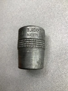 Vintage Blackhawk Tools D21 Socket 21/32” Standard Socket 1/2” Drive - Picture 1 of 6