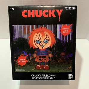 Luz LED inflable soplada por aire CHUCKY No More Mr Good Guy 3,5 pies GEMMY Halloween - Imagen 1 de 13