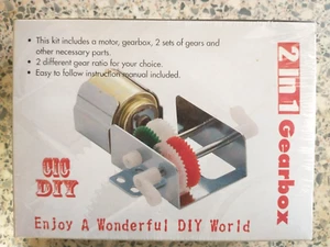 Brand New | CIC DIY | Miniature Motor and Gearbox Kit for DIY Robot etc - Picture 1 of 4