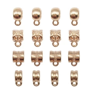 Bail Charms Beads For Jewellery Making Bracelet Rose Gold Necklace Pendants - Picture 1 of 5