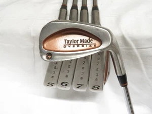 Used TaylorMade Burner Oversize Iron Set 5-9 Rifle S-90 Stiff Flex Steel Shafts - Picture 1 of 8