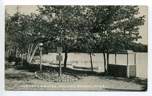 Halifax MA Mass F.B. Locke Piazza Liberty, canoe, barche da affittare - Foto 1 di 2