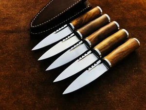 Lot Of 5 Custom Handmade Carbon Steel Sgian Dubh Knife, Historic Dagger , EDC - Picture 1 of 6