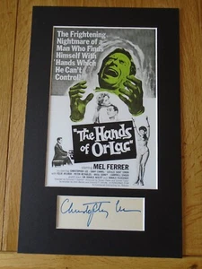 Christopher Lee Genuine Signed Authentic Autograph - UACC / AFTAL - Picture 1 of 2