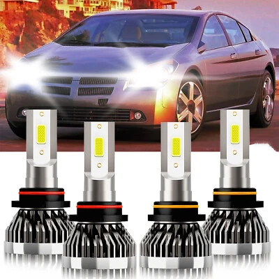Kit de faros LED para Dodge Intrepid 1998-2004 combo de bombilla de haz alto y bajo blanco Foto 1 de 4