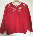 Vintage Blair Christmas Sweater Santa Sweatshirt Rot Weihnachten Pullover