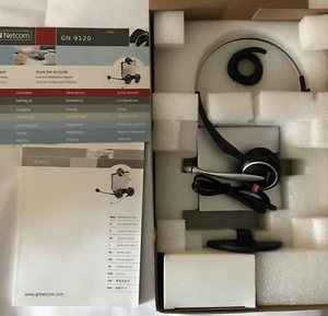 GN Netcom Wireless GN9120 Midi Boom Headset + Base - Picture 1 of 5