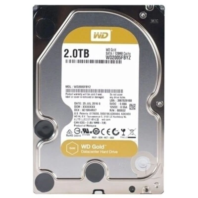 Western Digital Gold 2TB WD2005FBYZ 7200RPM 128MB SATA III 3.5" Hard Disk Drive - Image 1 of 4