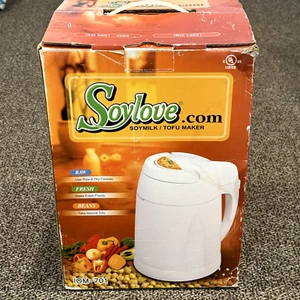 SoyLove IOM-701 Automatischer Tofu Sojamilch Suppenbereiter Weiß RAR Neu Open Box - Bild 1 von 5