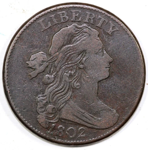 1802 1c S-228 Draped Bust Large Cent Cover