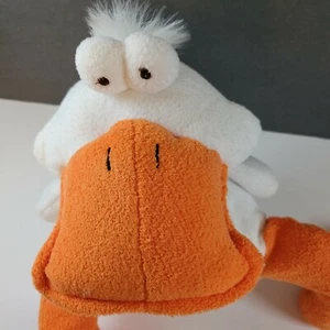 Ganz Heritage Collection White Orange Duck Plush Beanie 11" Stuffed Animal Bill - Picture 1 of 12