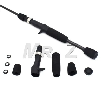 Black EVA Fishing Rod Build Handle Rod Repair Replace Part Casting Reel Seat - Image 1 of 4