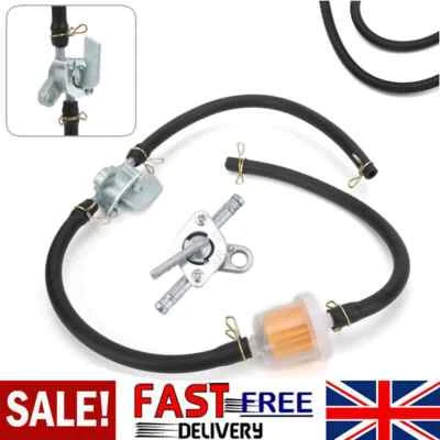 6mm Inline Fuel Tank Tap w/ Filter Hose Set for Diesel/Petrol ATV Universal - Image 1 of 4