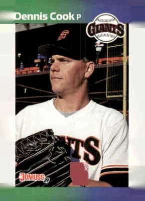 1989 Donruss #646a Dennis Cook - Image 1 of 2