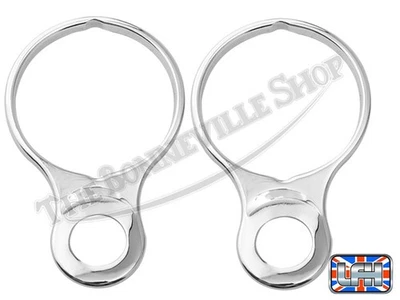 TRIUMPH BONNIE TIGER 650 750 O.I.F. SOPORTES INSTRUMENTOS (2) CROMO PN# 97-4026 C Foto 1 de 2