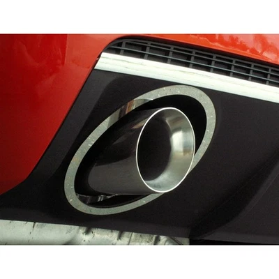 Anillos de ajuste de escape estilo ovalado completo para Chevy Camaro 2010-13 [ino inoxidable/pulido] Foto 1 de 4