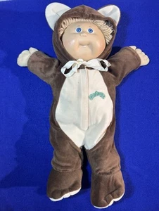 Vintage Cabbage Patch Kinder 1978/1982 blaue Augen blonde Haare mit Bär Kostüm - Bild 1 von 7