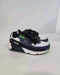Nike Air Max 90 LTR SE Big Kids' Shoes 12.5 Black-Scream Green-White DN4376-001 - Picture 1 of 6