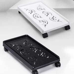 Computer Tower Stand with 4 Casters Wheels Stable Base Fits - Picture 1 of 13