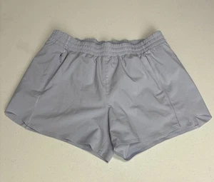 Athleta Girl Heart The Hustle 2.5” Light Purple Shorts Size XL 14 Attached Brief - Picture 1 of 11