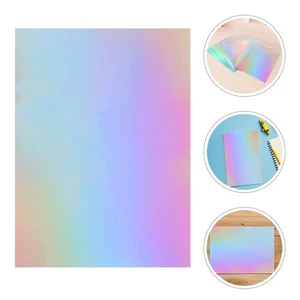 60 Pcs Scrapbook Supplies Holographic Cardstock Colored Craft Paper - Picture 1 of 17