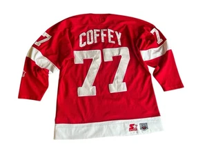 Vintage 90’s Detroit Red Wings Paul Coffey #77 Hockey-NHL Starter Jersey Medium - Picture 1 of 8