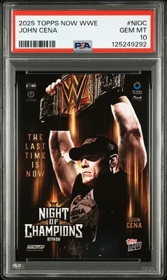 PSA10 2025 TOPPS NOW WWE NIOC JOHN CENA - image 1 of 2