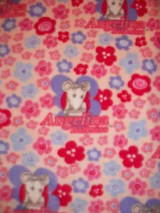 ANGELINA BALLERINA FLORAL FLEECE FABRIC YARD AND HALF - Picture 1 of 3
