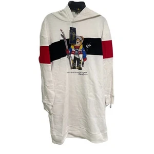 Ralph Lauren Girls Ski Bear Hooded Sweater Dress US - Picture 1 of 3