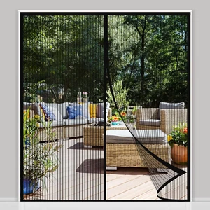 Magnetic Screen Door for Double Doors Magnetic Screen Door Magnetic, Heavy-Duty - Picture 1 of 12